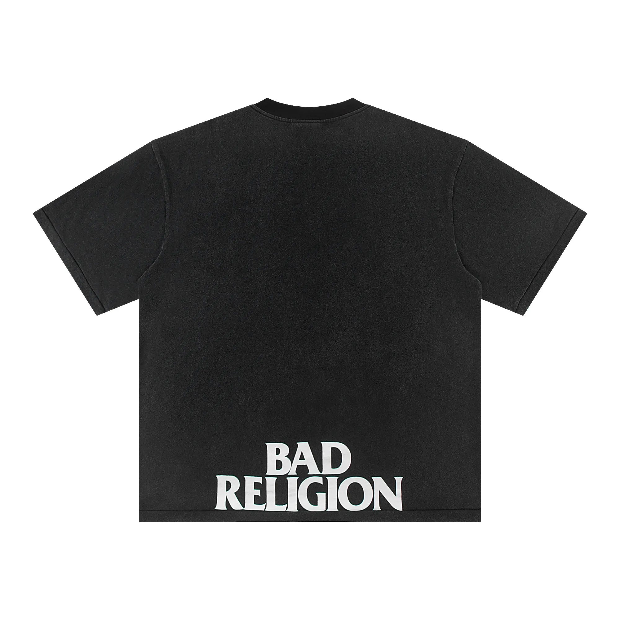 ♻️Style number: 890 P130 washed T vintage vintage SAINT MICHACL—BAD RELIGION’s punk rock band can show a punk and rebellious fashion style. Short wide style washed and distressed High density 280g pure cotton Comfortable punk short wide style silhouette Size: (S-M-L-XL) Color: Washed black